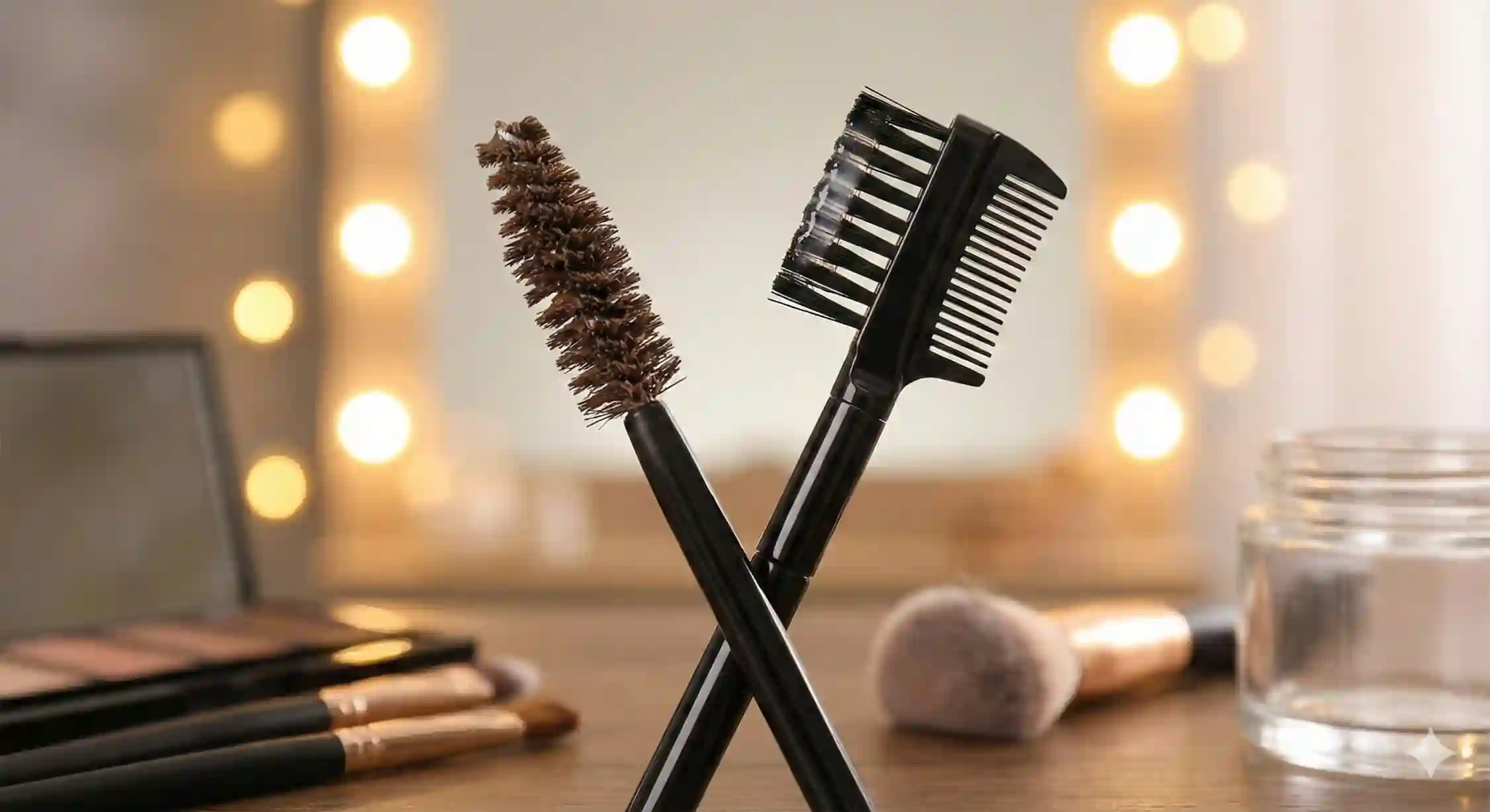 مقایسه برس ژل ابرو بنفیت و اسنس برای تشخیص بهترین اپلیکاتور.